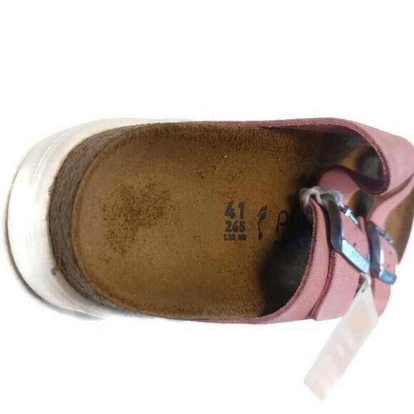 Papillio By Birkenstock Arizona Chunky Suede Sandals Womens 10 Candy Pink Narrow - Picture 2 of 10